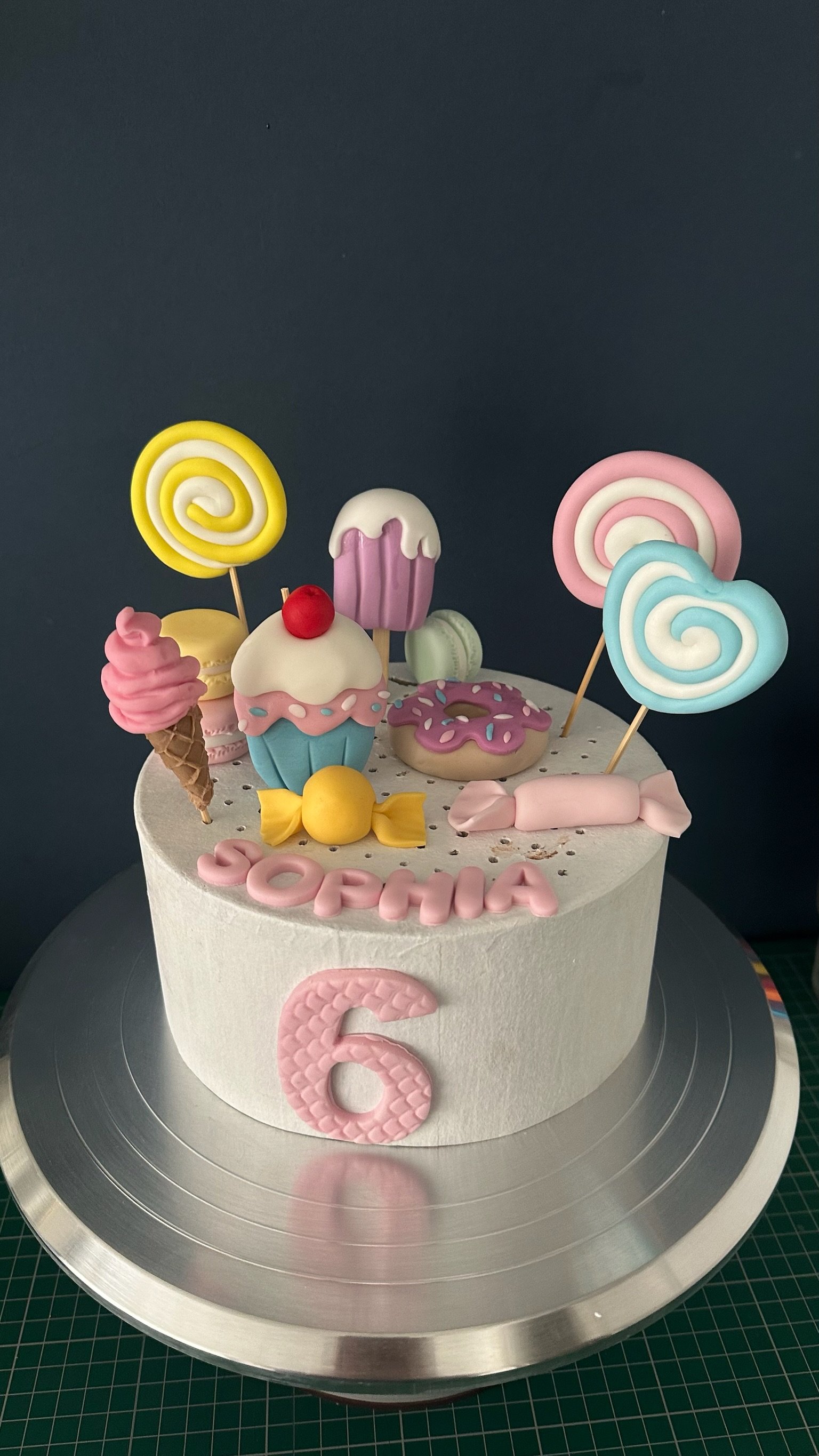 Handmade Fondant Candyland Cake Topper, Sweet Treat Birthday Decorations, Edible Candy Theme Set