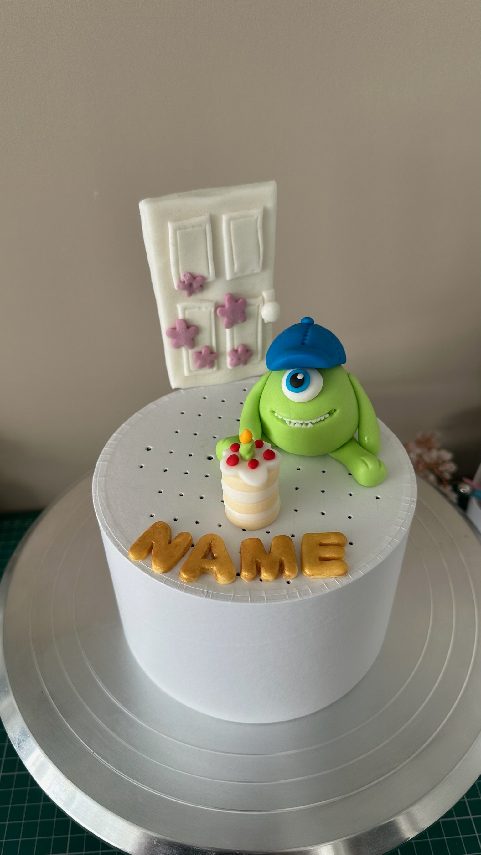 Monsters Inspired Fondant Cake Topper, Custom Birthday Decorations, Handmade Party Decor