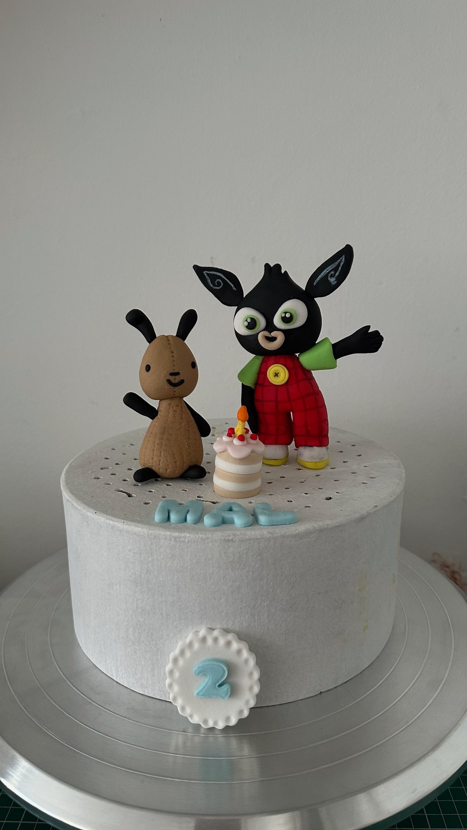 Handmade Woodland Animal Fondant Cake Topper Set, Bunny Birthday Decorations.